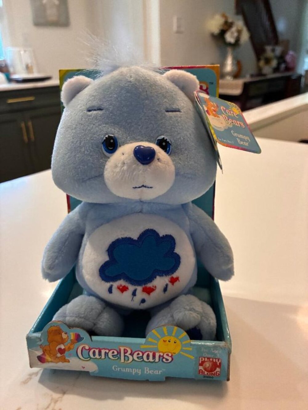 Collectible 2002 Grumpy Bear Plush Care Bear New In Box with Tags 7"